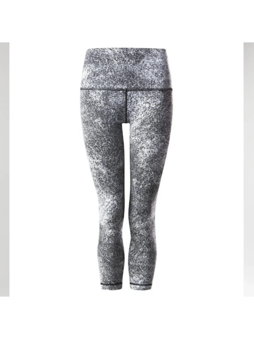Lululemon Wunder Under Pant (Hi-Rise)Luon Spray Jacquard White Black